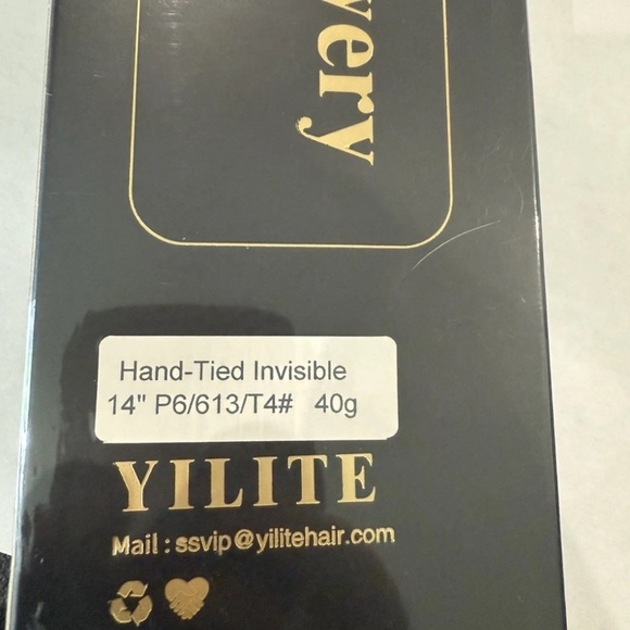 Yilite Hair Extension 20 Piece Dark Brown with highlights New In Box - Picture 5 of 5